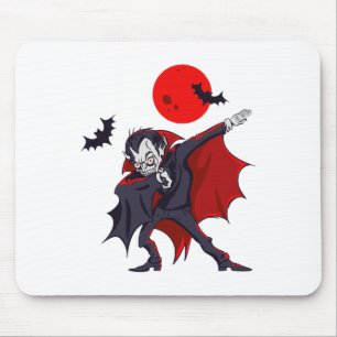 Dabbing Dracula Vampire Halloween Count Dabula Gif Mouse Pad