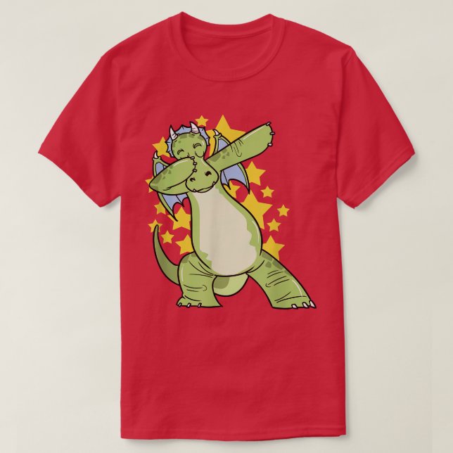 Dabbing Dragon  T-Shirt (Design Front)
