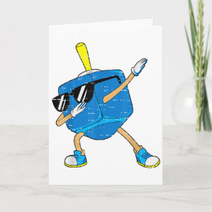 Dabbing Dreidel Hanukkah Dancing Chanukah Toddler Card