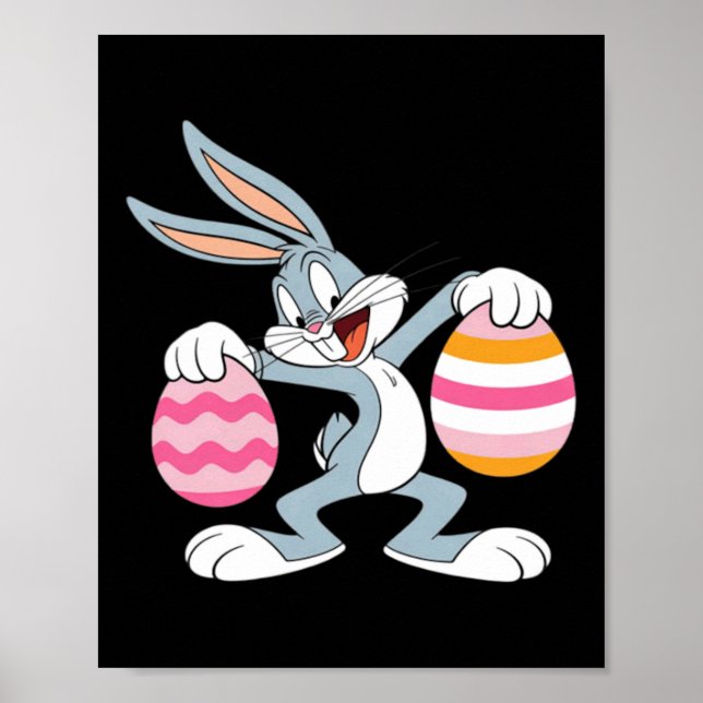 Dabbing Easter Bunny Poster (Front)