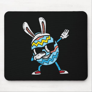 Dabbing Easter Egg Bunny Cute Dab Dance Boys Kids Mouse Pad