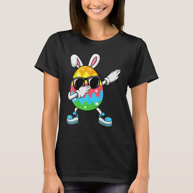 Dabbing Easter Egg for Boys Girls Kids Happy Easte T-Shirt (Front)
