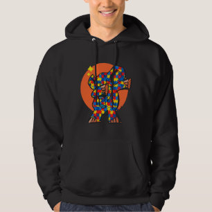 Dabbing Elephant Puzzle Pieces Autism Dab Boys Gir Hoodie
