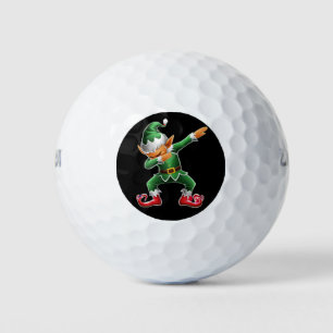 Dabbing Elf Costume Christmas Squad Xmas Golf Balls