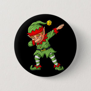Dabbing Elf Family Matching Christmas Boys Girls K 6 Cm Round Badge