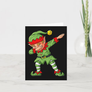 Dabbing Elf Family Matching Christmas Boys Girls K Card