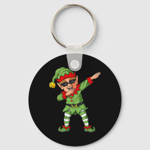 Dabbing Elf Family Matching Christmas Boys Girls K Key Ring