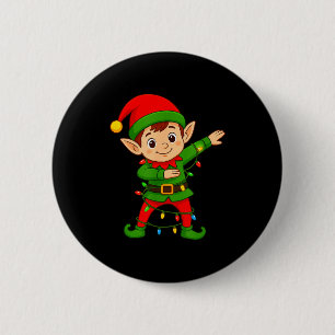 Dabbing Elf Shirt Costume Christmas Squad Men Boy  6 Cm Round Badge