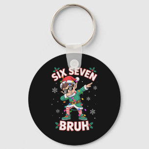 Dabbing Elf Six Seven Bruh Christmas 67 Meme Xmas  Key Ring
