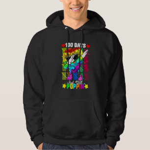 Dabbing Fidget 100 Days Of School Still Poppin Tea Hoodie