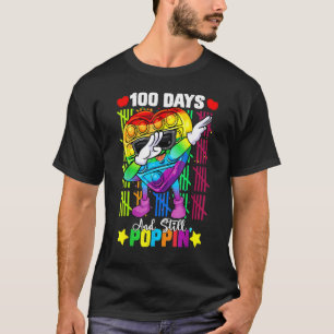 Dabbing Fidget Toy 100 Days Of School Still Poppin T-Shirt