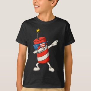 Dabbing Firecracker Funny 4th Of July Boys Kids Te T-Shirt