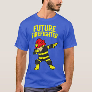Dabbing Firefighter Kids Future Firefighter  T-Shirt