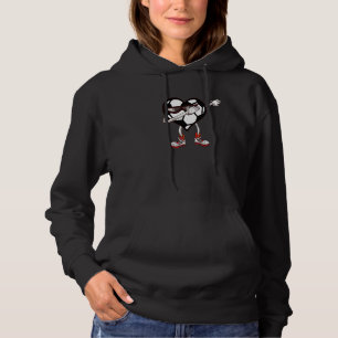 Dabbing Football Soccer Heart Football Fans Funny  Hoodie