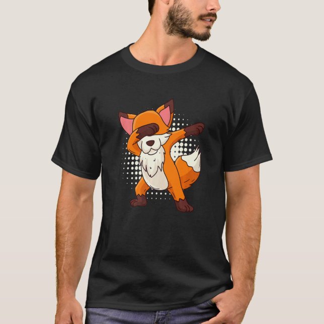 Dabbing fox children T-Shirt (Front)