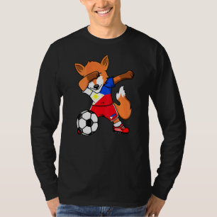 Dabbing Fox Philippines Soccer Fans Jersey Flag Fo T-Shirt
