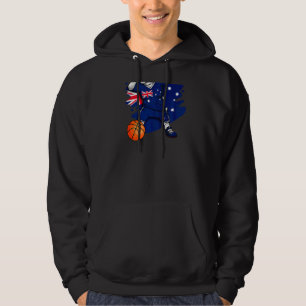 Dabbing French Bulldog Australia Basketball Fan Je Hoodie
