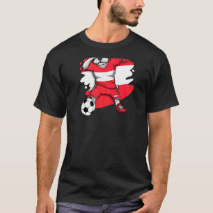 Dabbing French Bulldog Austria Soccer Fans Jersey T-Shirt