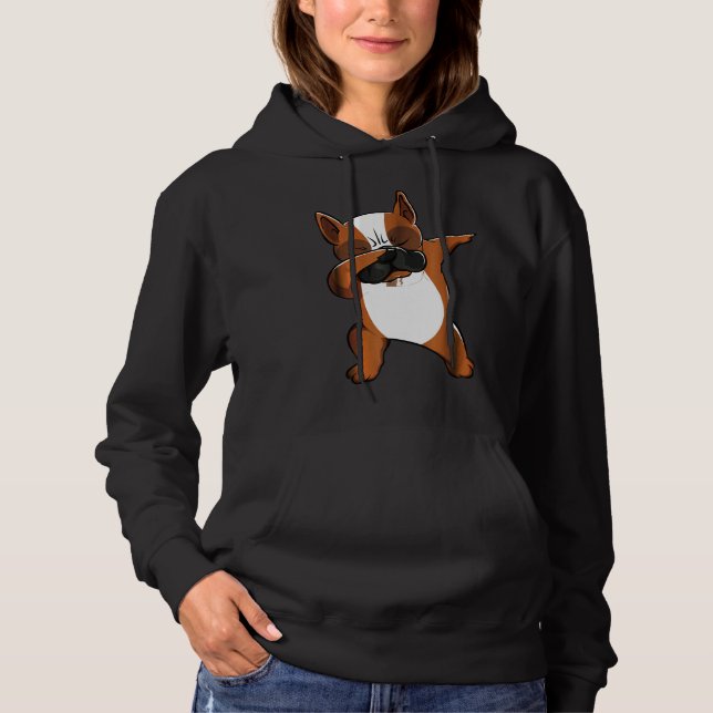 Dabbing French Bulldog Frenchie Hoodie (Front)