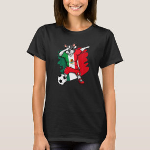 Dabbing French Bulldog Mexico Soccer Fans Jersey F T-Shirt