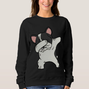 Dabbing French Bulldog Pied Funny Frenchie Sweatshirt