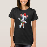 Dabbing French Bulldog Santa Christmas Kids T-Shirt<br><div class="desc">Dabbing French Bulldog Santa Christmas Kids</div>