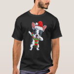 Dabbing French Bulldog Santa Christmas Kids T-Shirt<br><div class="desc">Dabbing French Bulldog Santa Christmas Kids</div>