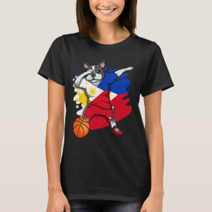 Dabbing French Bulldog The Philippines Sketll Fan T-Shirt