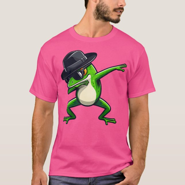 Dabbing Frog Dab Dance Frog Lover T-Shirt (Front)