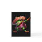 Dabbing Frog Sombrero Poncho Cinco De Mayo Mexican