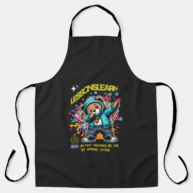 DABBING FUTURE LESSONS LEARN All-Over Print Apron (Front)