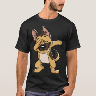 Dabbing German Shepherd Dog Boys Kids Dab Dance T-Shirt