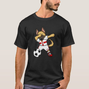 Dabbing German Shepherd Northern Ireland Soccer Fa T-Shirt