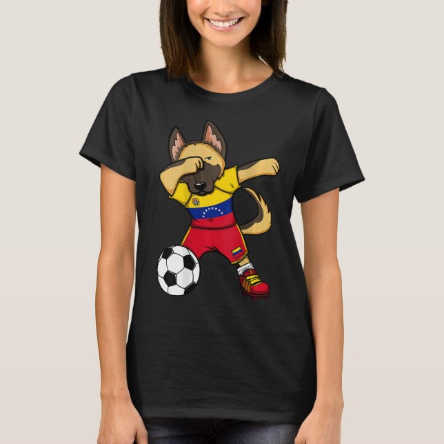 Dabbing German Shepherd Venezuela T-Shirt (Front)