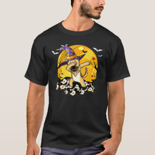 Dabbing German Shepherd Witch Costumes Halloween T-Shirt
