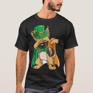 Dabbing German Shepherds Leprechaun St Patricks Da T-Shirt
