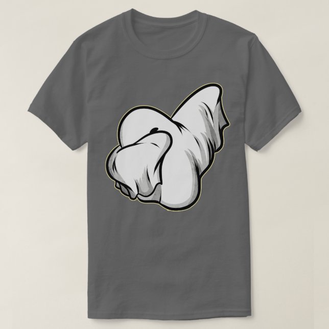 Dabbing Ghost On Halloween  T-Shirt (Design Front)