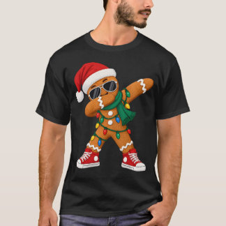 Dabbing Gingerbread Christmas Funny Xmas Dab Boys  T-Shirt