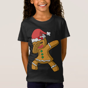 Dabbing Gingerbread Girl Christmas Women's Gift T-Shirt