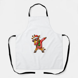 Dabbing Giraffe Sunglasses Giraffe Animal Dance Ch Apron