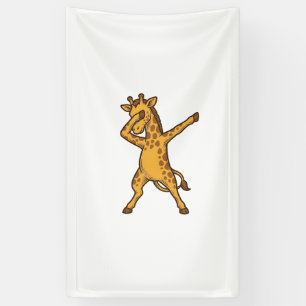 Dabbing Giraffe Vintage Engraving T-Shirt Design_1 Banner