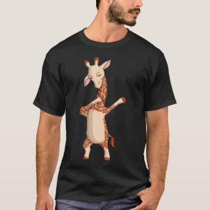 Dabbing Giraffe Zookeeper Safari Animal Men Women T-Shirt