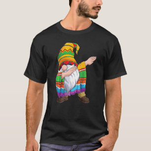 Dabbing Gnome Cinco De Mayo Fiesta Poncho Women Me T-Shirt