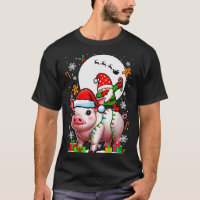 Dabbing Gnome On G Christmas Santa Colorful Lights