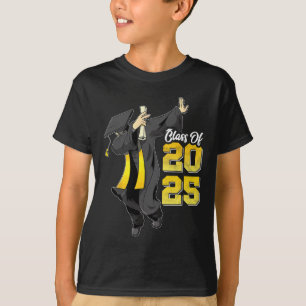Dabbing Graduation Cl Of 2025 Gift Men Funny Gradu T-Shirt