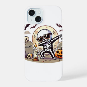 Dabbing Halloween Boys Skeleton Zombie Scary iPhone 15 Case