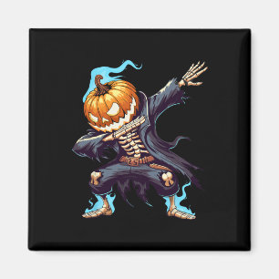 Dabbing Halloween Skeleton Monster Dab Spooky Boys Magnet