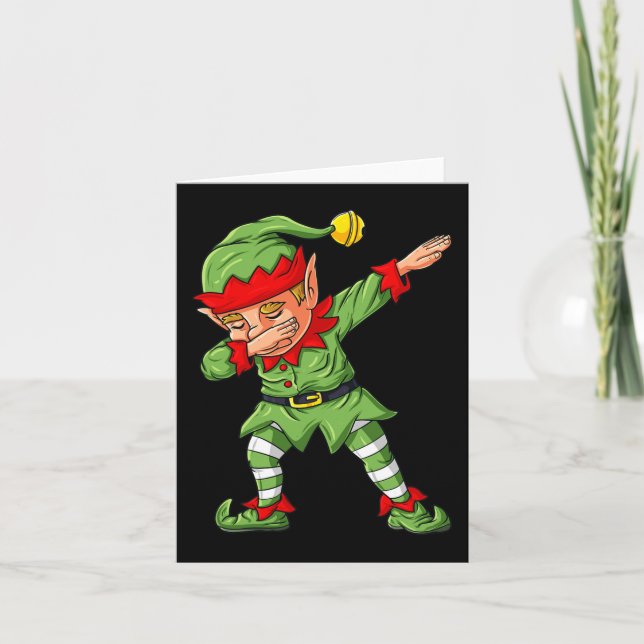 Dabbing Halloween Skeleton Zombie Scary Pumpkin Va Card (Front)