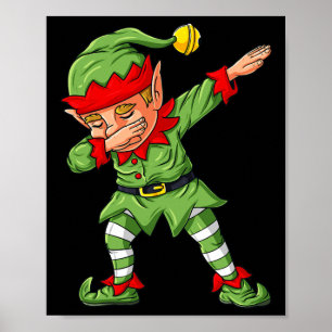 Dabbing Halloween Skeleton Zombie Scary Pumpkin Va Poster
