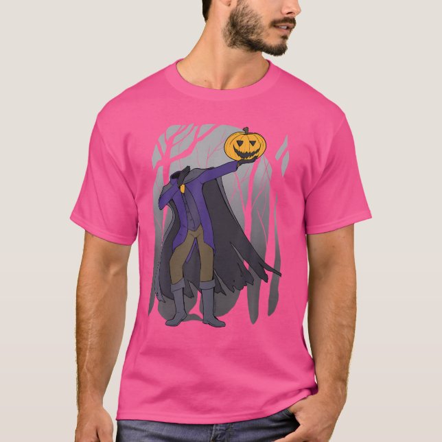 Dabbing Halloween Tshirt - Hip Hop Headless Horsem (Front)